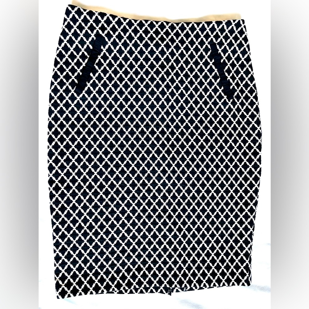 Mosaic & Co~Women’s~Black/White~ Casual‎ Skirt~Sz Medium C-2